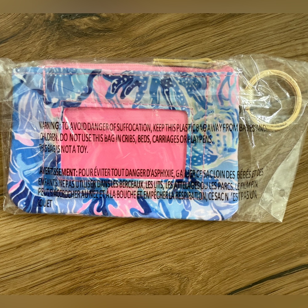 Lilly Pulitzer Card Holder Wallet Keychain